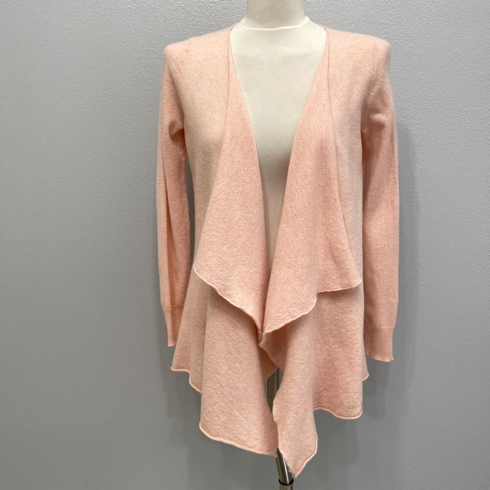 Calypso St. Barth‎ Cardigan Sweater Medium Pink 100% Cashmere Long Sleeve